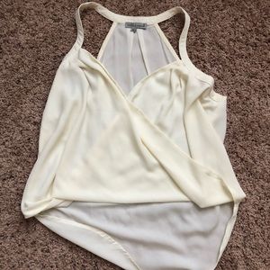White sheer boutique top